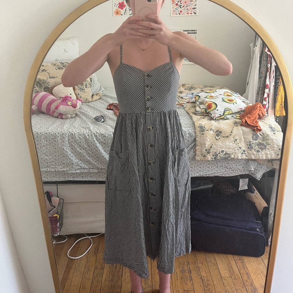 Urban outfitters gingham midi dress
